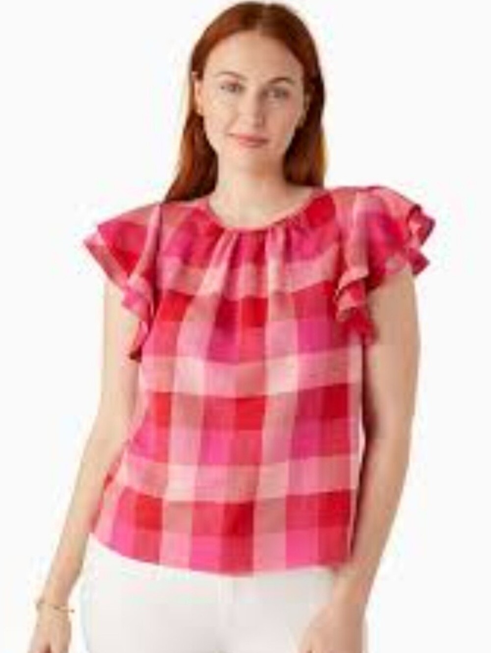 Kate Spade Flutter Sleeve Shirt Size S